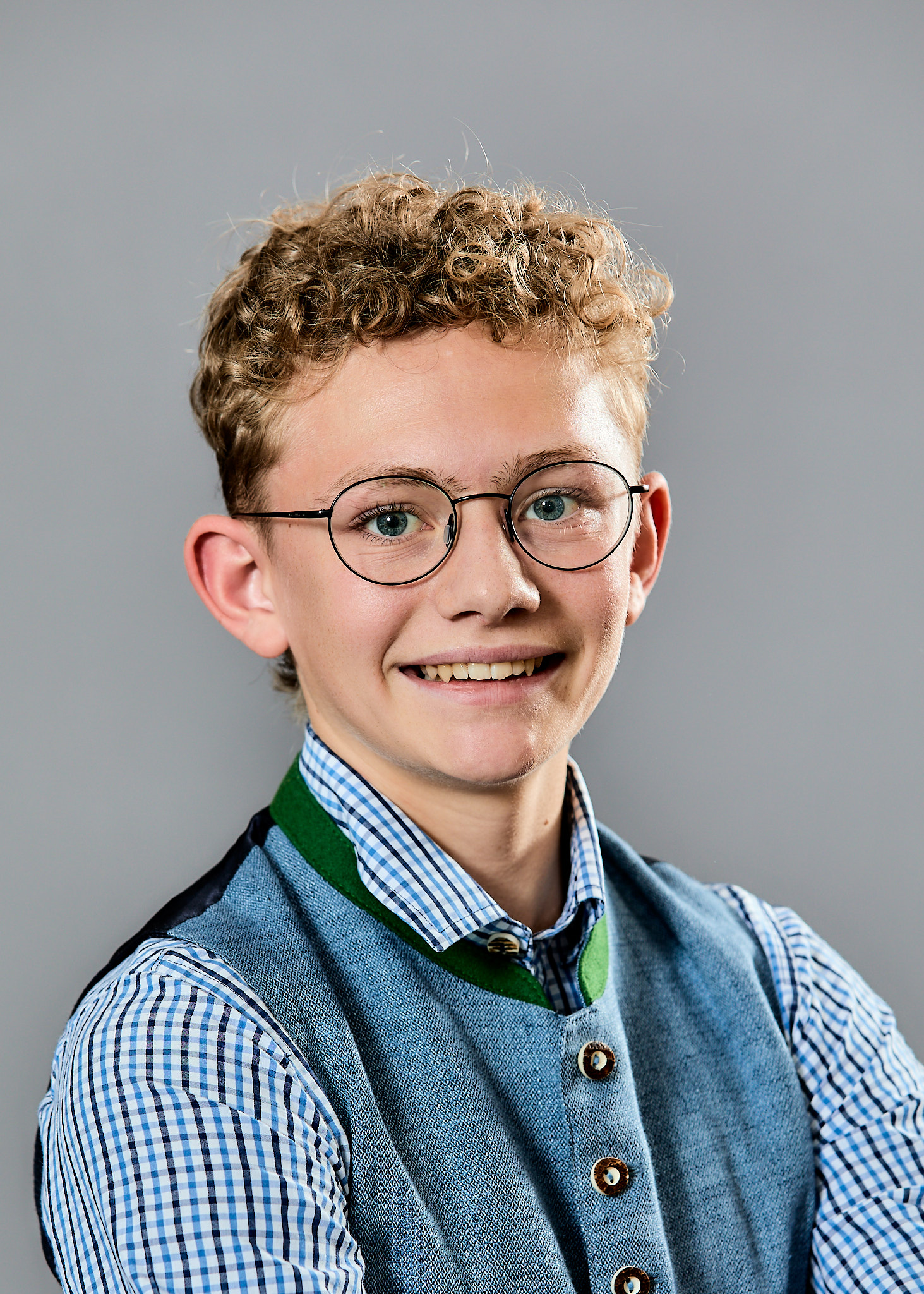 Portrait eines Schülers, Schulfotografie